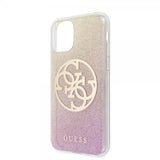 Guess iPhone 11 Deksel Glitter Circle RoseGUll