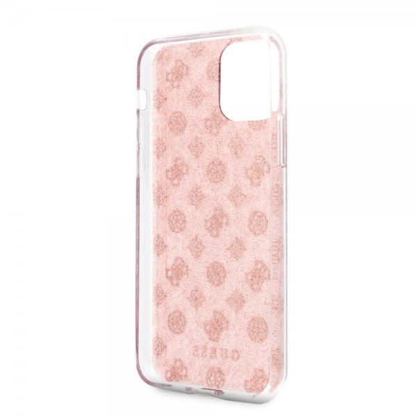 Guess iPhone 11 Deksel Glitter Hearts Rosa