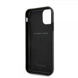 Ferrari iPhone 11 Deksel Karbonfibertekstur Gul Logo Svart