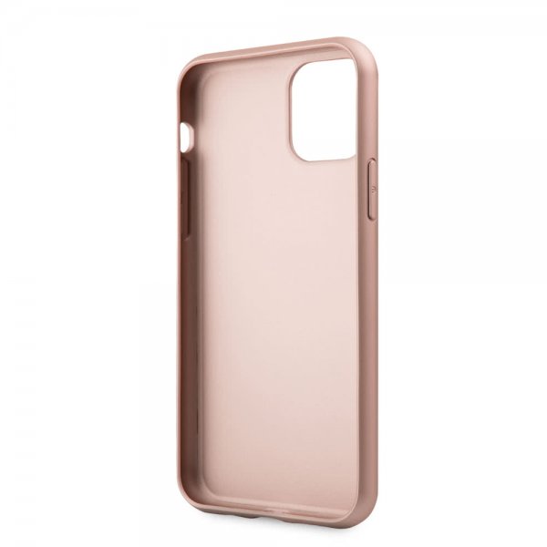 Guess iPhone 11 Deksel Skinntekstur RoseGUll
