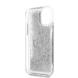 Guess iPhone 11 Deksel Liquid Glitter Sølv Klar