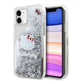 Hello Kitty iPhone 11 Deksel Liquid Glitter Translucent