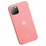 Baseus iPhone 11 Deksel Jelly Liquid Silica Gel Rosa