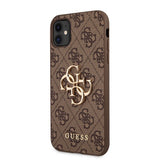 Guess iPhone 11 Deksel Metal Logo Brun