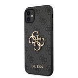 Guess iPhone 11 Deksel Metal Logo Grå