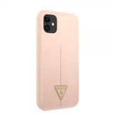 Guess iPhone 11 Deksel Metal Triangle Rosa