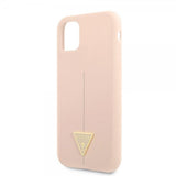 Guess iPhone 11 Deksel Metal Triangle Rosa