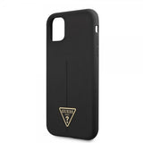 Guess iPhone 11 Deksel Metal Triangle Svart