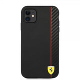 Ferrari iPhone 11 Deksel On Track Carbon Stripe Svart