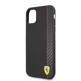 Ferrari iPhone 11 Deksel On Track Carbon Stripe Svart