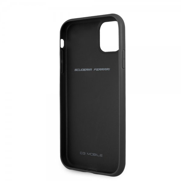 Ferrari iPhone 11 Deksel On Track Carbon Stripe Svart