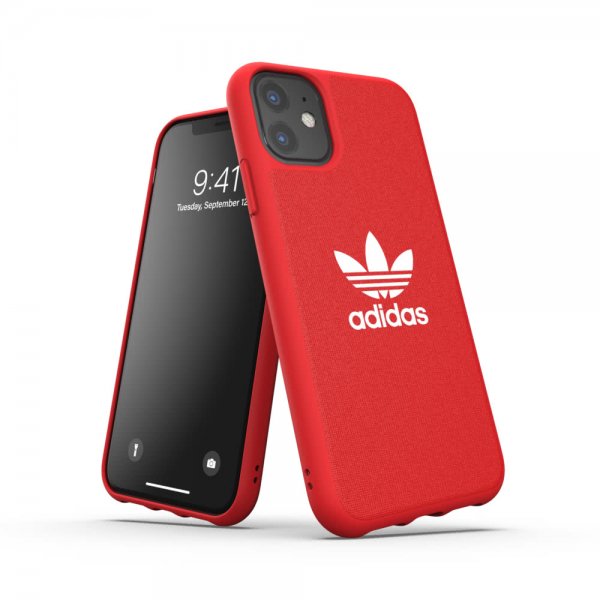 Adidas iPhone 11 Deksel OR Moulded Case Canvas FW19 Scarlet Red