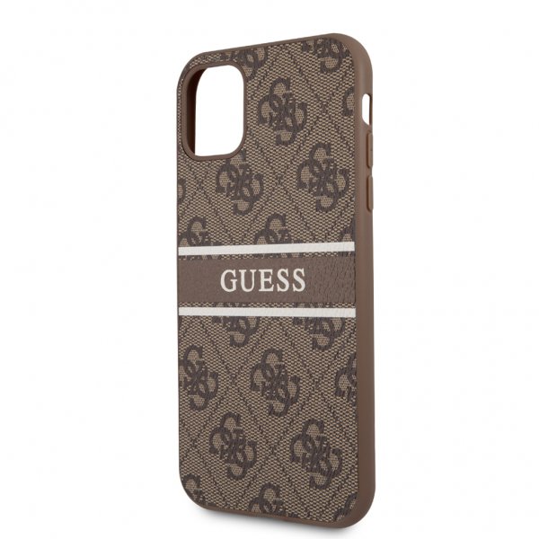 Guess iPhone 11 Deksel Printed Stripe Brun
