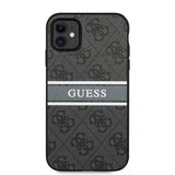 Guess iPhone 11 Deksel Printed Stripe Grå