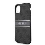 Guess iPhone 11 Deksel Printed Stripe Grå