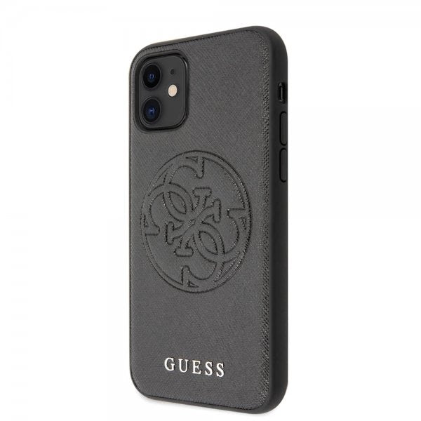 Guess iPhone 11 Deksel Saffiano Cover Svart