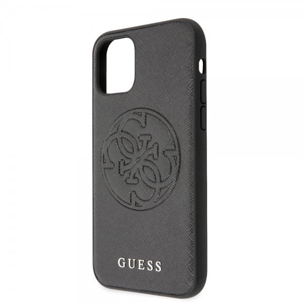 Guess iPhone 11 Deksel Saffiano Cover Svart