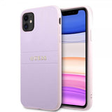 Guess iPhone 11 Deksel Saffiano Metal Logo Lilla