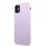 Guess iPhone 11 Deksel Saffiano Metal Logo Lilla