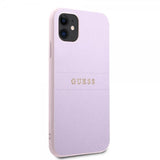 Guess iPhone 11 Deksel Saffiano Metal Logo Lilla
