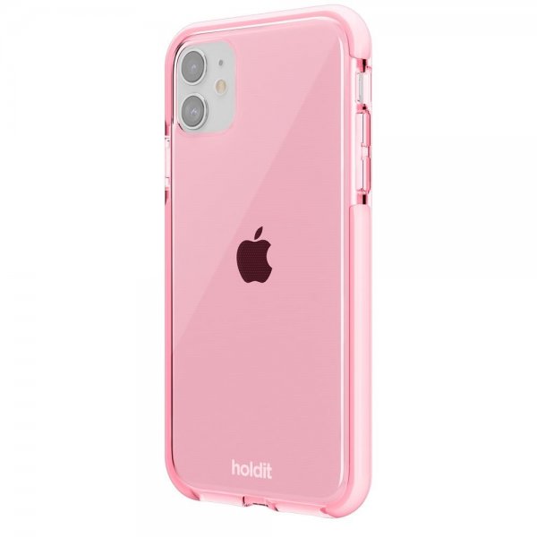 holdit iPhone 11 Deksel Seethru Bright Pink