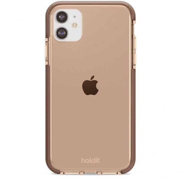 holdit iPhone 11 Deksel Seethru Dark Brown