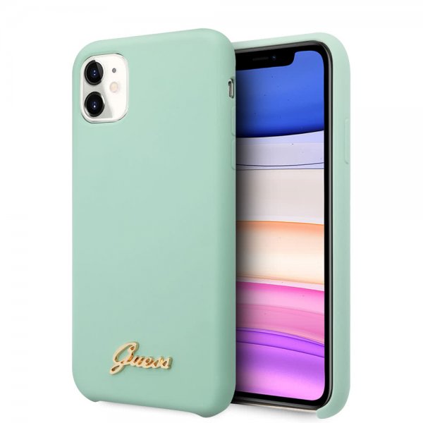 Guess iPhone 11 Deksel Silikoni Cover Vintage Grønn