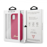Guess iPhone 11 Deksel Silikoni Cover Vintage Rød