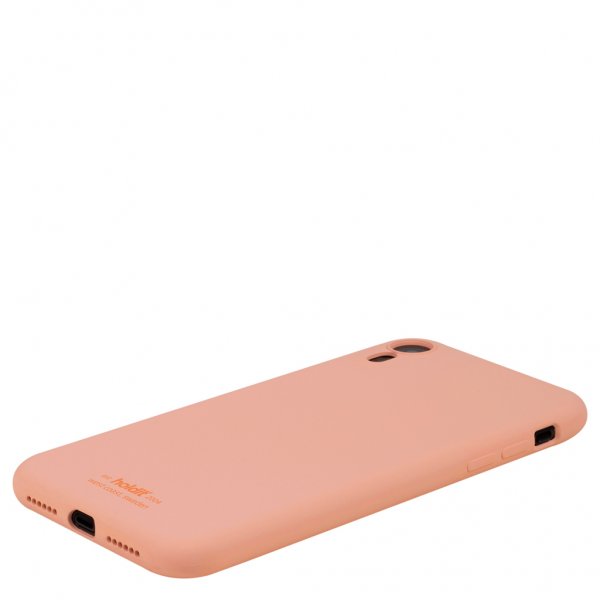holdit iPhone Xr Deksel Silikon Pink Peach