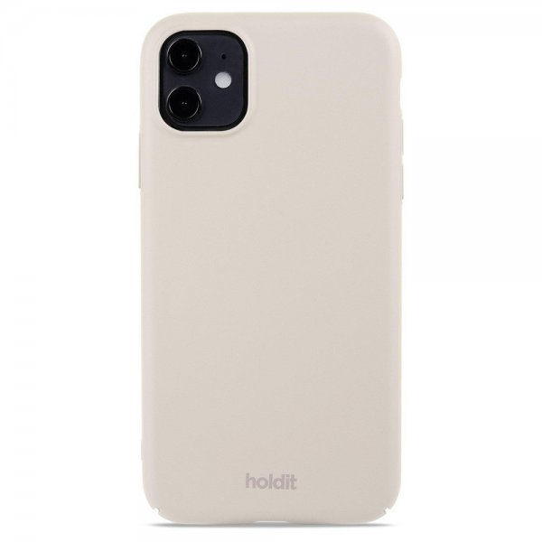 holdit iPhone 11 Deksel Slim Case Light Beige