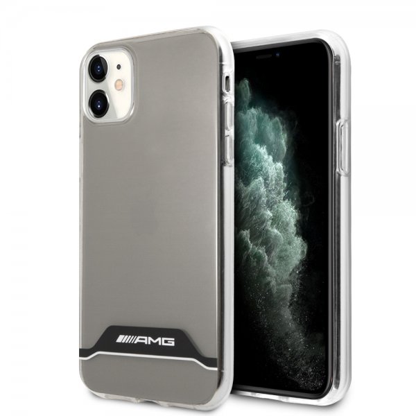 AMG iPhone 11 Deksel Stripes Horizontal Transparent Svart
