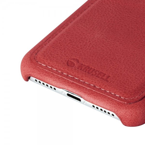 Krusell iPhone 11 Deksel Sunne CardCover Vintage Red