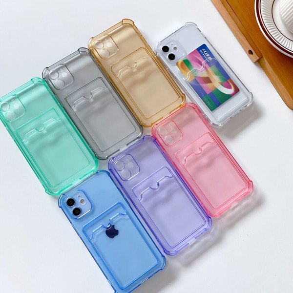 iPhone 11 Deksel Kortholder Støtsikker Lilla
