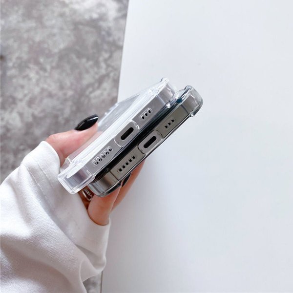 iPhone 11 Deksel Kortholder Støtsikker Transparent
