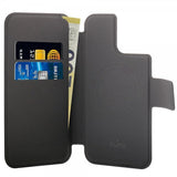 Puro iPhone 12/12 Pro/13/14/15 Etui MagSafe Folio Svart