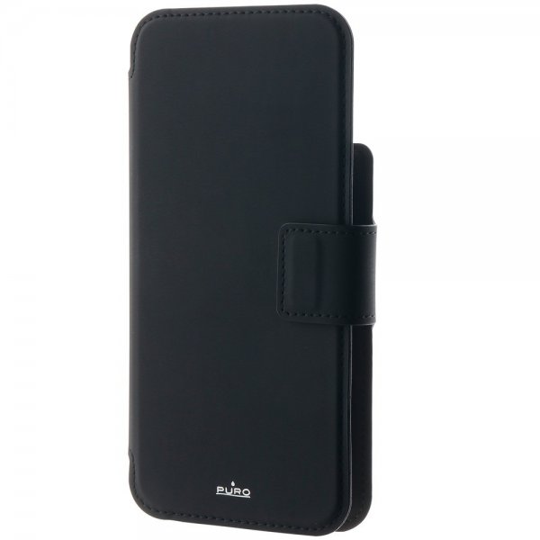 Puro iPhone 12/12 Pro/13/14/15 Etui MagSafe Folio Svart