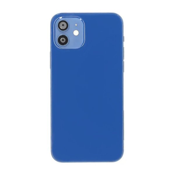 iPhone 12 bakside med komplett ramme OEM - blå