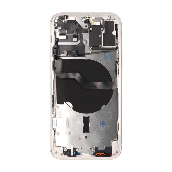 iPhone 12 bakside med komplett ramme OEM - hvit