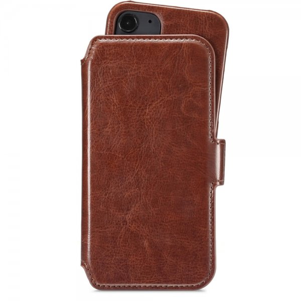 holdit iPhone 12 Mini Etui Berlin Löstagbart Deksel Mörkbrun