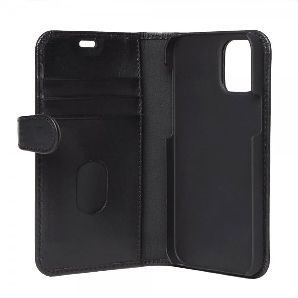 Buffalo iPhone 12 Mini Etui Buffalo Löstagbart Deksel Svart