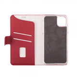 Onsala iPhone 12 Mini Etui Fashion Edition Löstagbart Deksel Saffiano Red