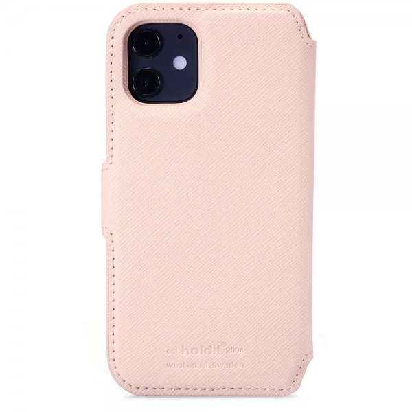 holdit iPhone 12 Mini Etui Stockholm Löstagbart Deksel Rosa