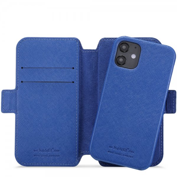 holdit iPhone 12 Mini Etui Stockholm Löstagbart Deksel Royal Blue