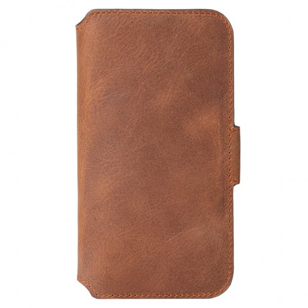 Krusell iPhone 12/iPhone 12 Pro Etui Sunne PhoneWallet Vintage Cognac