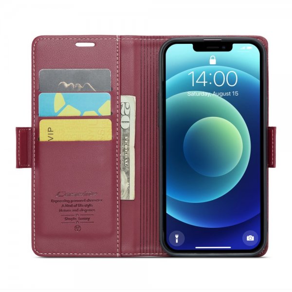 CaseMe iPhone 12/iPhone 12 Pro Etui 023 Series Rød