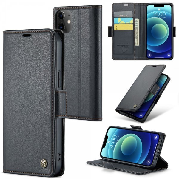 CaseMe iPhone 12/iPhone 12 Pro Etui 023 Series Svart