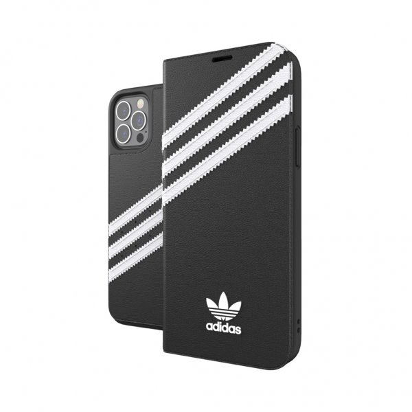 Adidas iPhone 12/iPhone 12 Pro Etui Booklet Case Svart