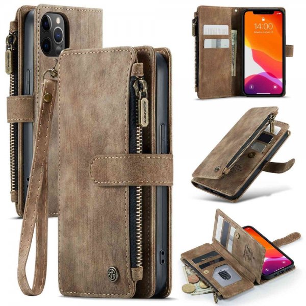 CaseMe iPhone 12/iPhone 12 Pro Etui C30 Series Brun