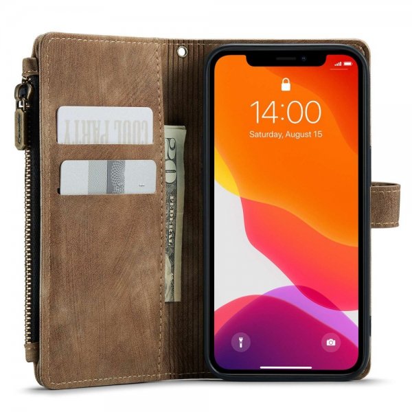 CaseMe iPhone 12/iPhone 12 Pro Etui C30 Series Brun