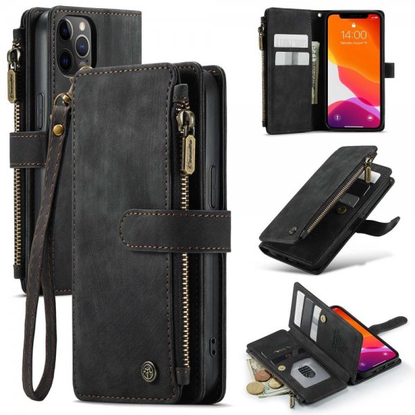 CaseMe iPhone 12/iPhone 12 Pro Etui C30 Series Svart